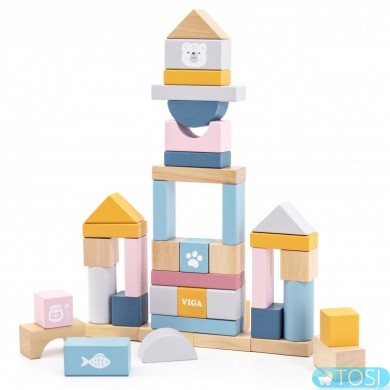 Набір будівельних блоків Viga Toys PolarB 60 шт